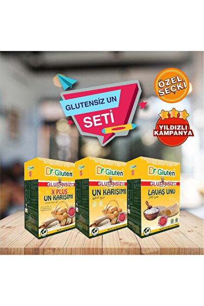 Dr.Gluten Dr. Gluten Un Seti (un Karışımı, Xplus Un Karışımı, Lavaşlık Un)