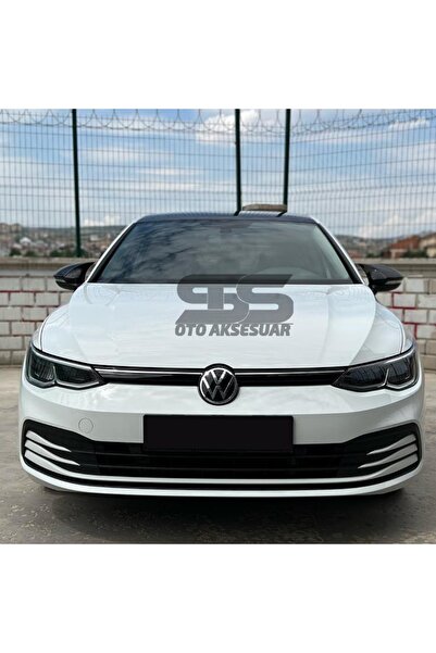 STS Oto Aksesuar Vw Golf 8 Batman Yarasa Ayna Kapağı Piano Black 2021 Model
