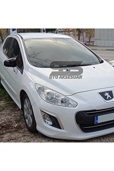 STS Oto Aksesuar Peugeot 308 Batman Yarasa Ayna Kapağı Piano Black / 2006-2012