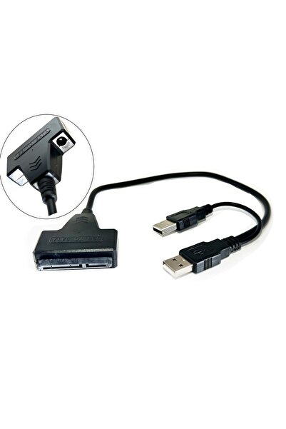 aogo Usb 2.0 Sata 2.5/3.5 Inç Ssd Hdd Adaptör Destekli Sata Usb Çevirici Kablo 22 Pin Sata