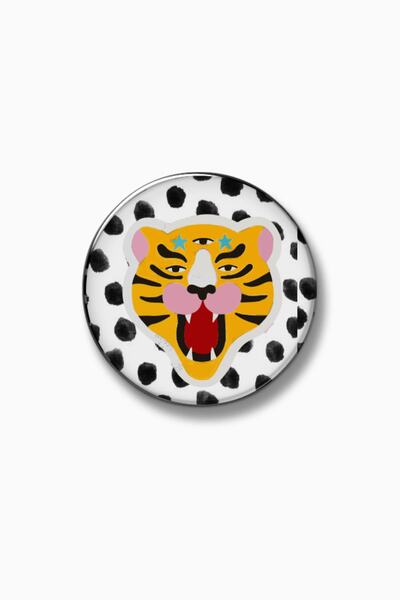 hey lori - Puan Ve Kaplan Desenli Telefon Tutucu