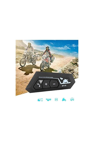Genel Markalar Bt- 22 Intercom Motor Kurye Bluetooth Motosiklet Kask Kulaklığı