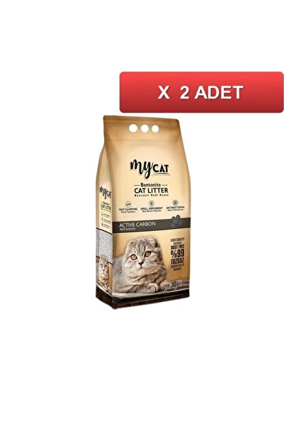 My Cat Mycat Aktif Karbonlu Bentonit Kedi Kumu Ince Taneli 10 Lt (2 Adet)