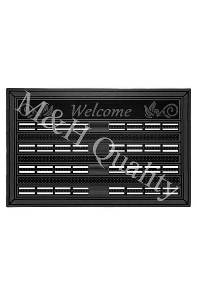 M&H Quality Welcome Summer Door Mat Black Color