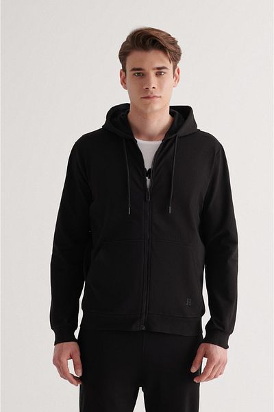 BlesSport Spor Giyim Black Unisex Zipper Jacket