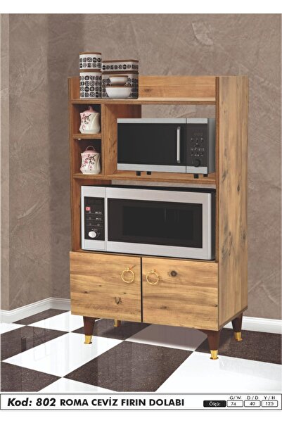 MUTLUALIŞVERİŞMERKEZİ Çok Amaçlı Mutfak Fırın Kiler Dolap 74x40x125cm