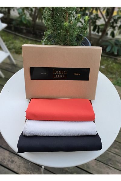 bona Teks Cotton Kraş Jazz Shawl Set of 3