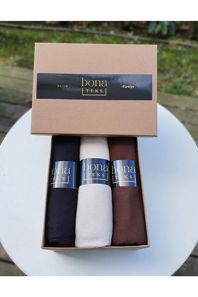 bona Teks Combed Cotton Shawl Set of 3