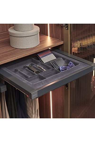 Hafele Çekmece İçi Aksesuarlık Dress Line 439x434mm Antrasit