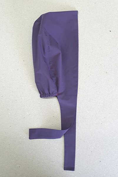 Uçak Medikal قلنسوة ليكرا أرجوانية ناعمة (للشعر الطويل)