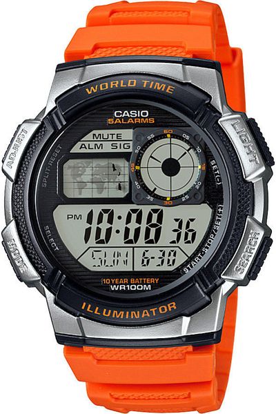 Casio watch orange clearance