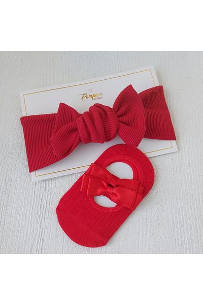 pempem bandana Baby Girl Bandana Socks Set