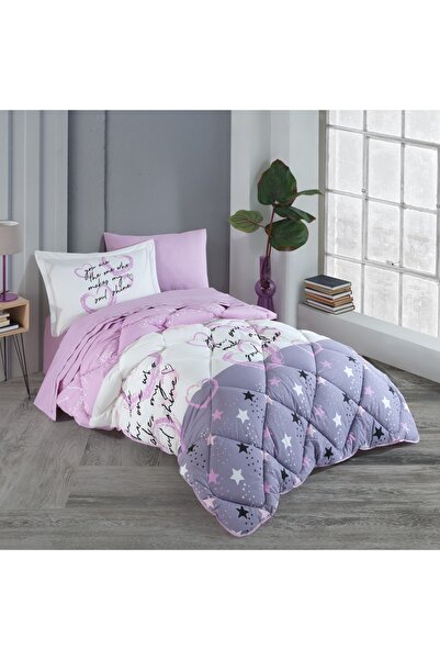 Hobby Voyager Lila - Poplin Tek Kişilik Uyku Seti