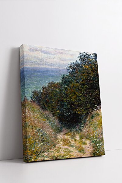 Carmen Claude Monet - Road At La Cave Kanvas Tablo - Başyapıtlar