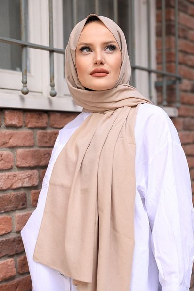 Stella Eşarp Πέτσα οργανικό βαμβάκι Sand Beige
