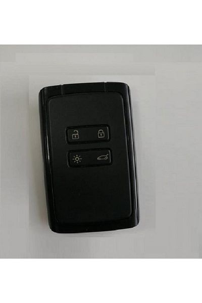 OLED GARAJ Compatible For Renault Megane 4-Captur-Kadjar-Talisman Silicone Keychain Black