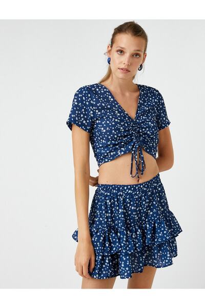 Koton Bluză Crop Florală