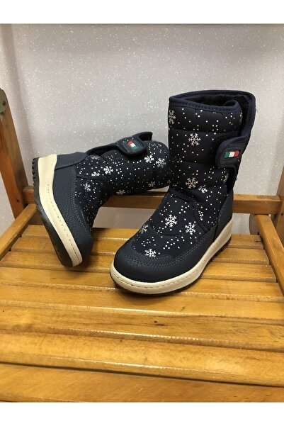 KAFKASLAR Kız Erkek Çocuk Renkli Cırtlı Kar Botu Çizme