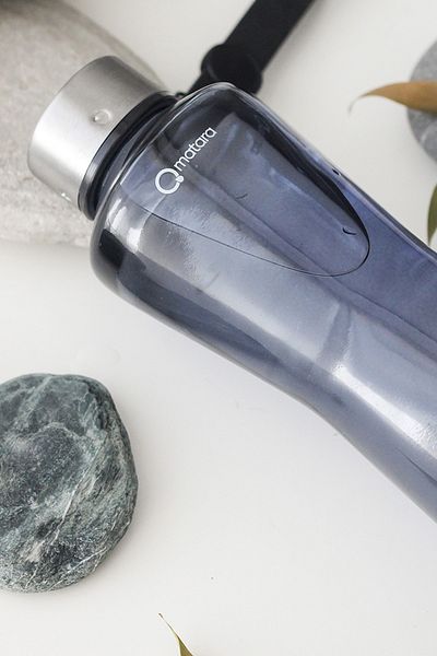 Qmatara Premium Clear Smoked Glass Flask 750Cc