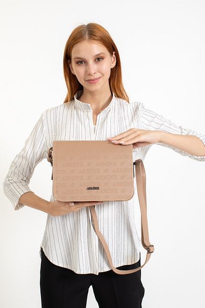 Armine 189 Laser Women's Messenger Bag, Shoulder Bag, Mink