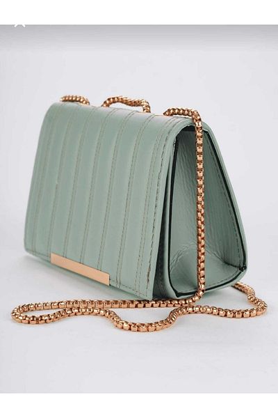 MAC&MOS Women's Mint Green Magnetic Hand and Shoulder Bag