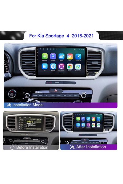EXVOL Kia Sportage 2018 -2021 Android Multimedia Carplay 9 Inc Ips Screen HD 2GB RAM / 32GB Camera Gift