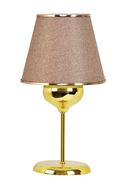 EvLight Azalea Metal Gold Designed Kumbeige Table Lamp Lampshade