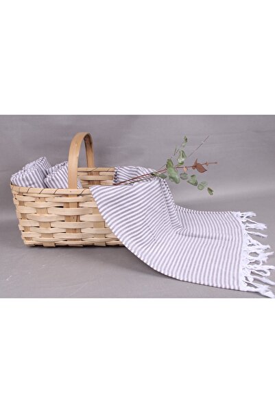 Kayra Export Pestemal Světle hnědý Pestemal do koupelny 100x160 cm Bavlněný Pestemal