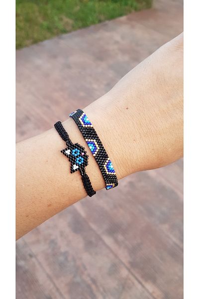 Atolye Ferda Miyuki Evil Eye And Cat Bracelet Set