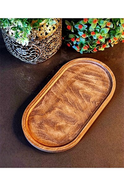 YclShop Yağdanlık Altı Ahşap Stand Tezgah Üstü Sabun Standı Cam Şişe Tepsisi