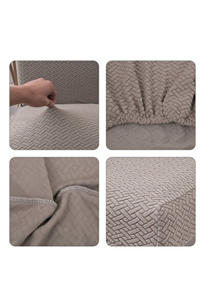 TUCHMALL Sandalye Örtüsü Yüksek Kaliteli Ve Esnek Yıkanabilir Sandalye Kılıfı Likralı 1 Adet Vizyon