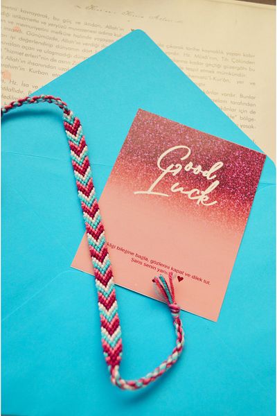 Bidüğüm Triangle Model Friend Bracelet - Handmade, Adjustable, Colorfast Thread, 100% Handmade, Lasting Colors