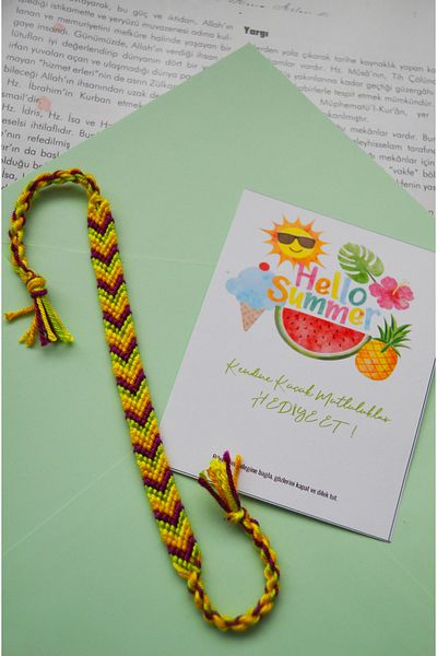 Bidüğüm Handmade Triangle Model Friend Bracelet - Adjustable and Durable - Lasting Colors