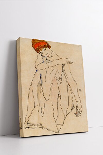 Carmen Egon Schiele - Dansçı Kanvas Tablo- Başyapıtlar