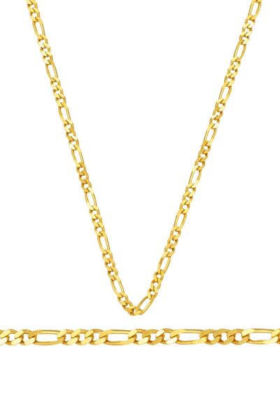 Bilezikci 22 Ayar Altın Figaro Zincir 50cm.