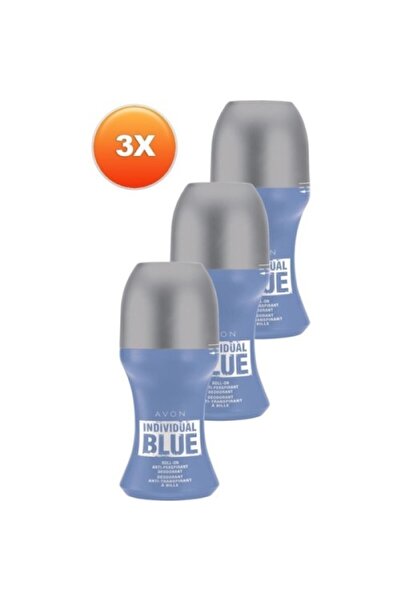 AVON Individual Blue Erkek Roll On 50ml 3lü Set
