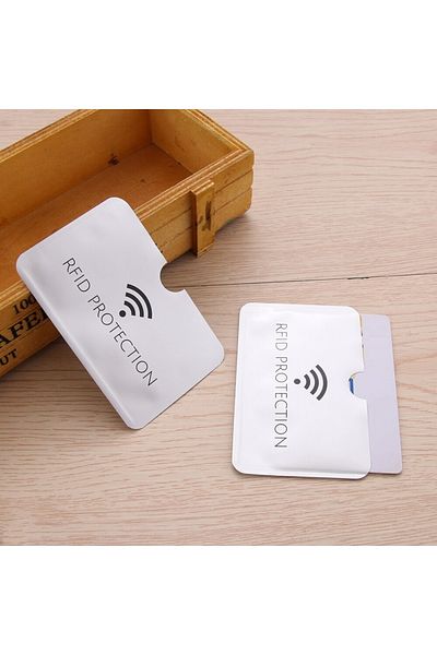 OMAC حامل بطاقات الهوية بمكافحة Rfid، محفظة من الألومنيوم بالليزر، قفل قارئ مضاد للسرقة