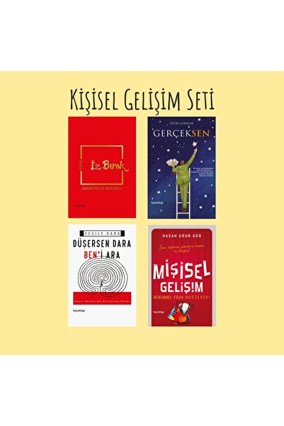 hayykitap Kişisel Gelişim Seti / Gerçeksen - Iz Bırak - Düşersen Dara Ben'i A...