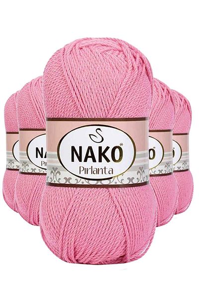 NAKO Pink 5 Pieces Amigurumi Diamond Knitted Hand - 6740