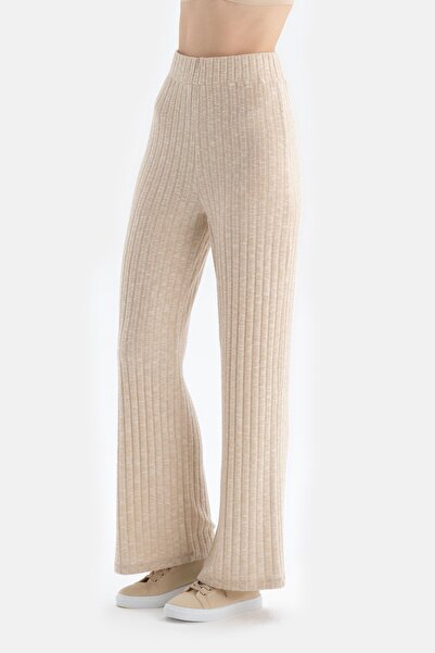 Dagi Beige Elastic Waist Camisole Trousers