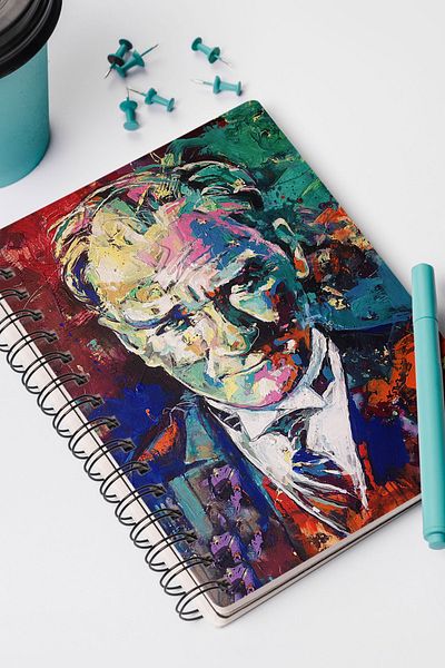 Apeirona | Limitless Art دفتر ملاحظات جاهز للاختبار| تصميم مخصص| دوامة الصلب