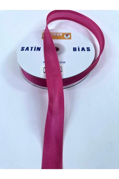 Hobigram Φούξια Satin Biye 2 cm 1 Meter – Ειδικό σχέδιο, Αξεσουάρ, Ποιοτική Παραγωγή, Εντυπωσιακό Στιλ – Κορδέλα