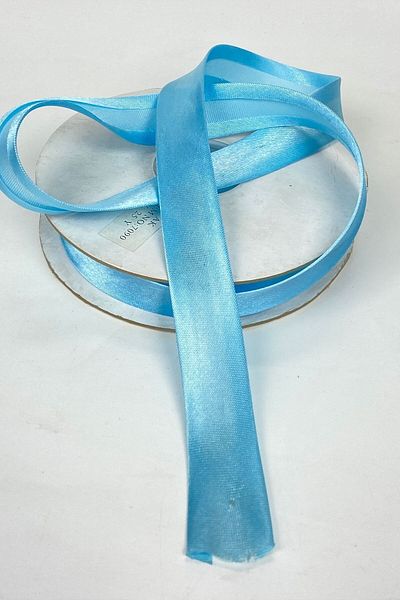 Hobigram Piele de satin albastru 2 cm 1 metru - Design special, accesorii, producție de calitate, stil atrăgător