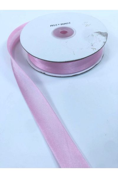 Hobigram Baby Pink Satin Piping 2 cm 1 Meter – Κορδέλα, Κομψό Σχέδιο, Γυναικείο Αξεσουάρ
