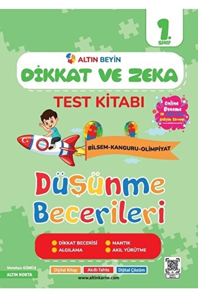 altın nokta 1. Sınıf Altın Beyin Dikkat ve Zeka Kitabı
