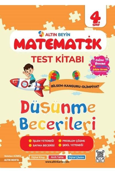 altın nokta 4. Sınıf Altın Beyin Matematik Test Kitabı