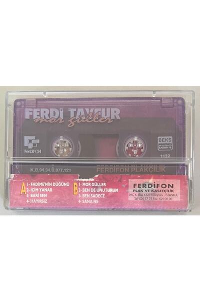 Plakevi İzmir Ferdi Tayfur Purple Roses Fadimenin Wedding Cassette Original Period Print