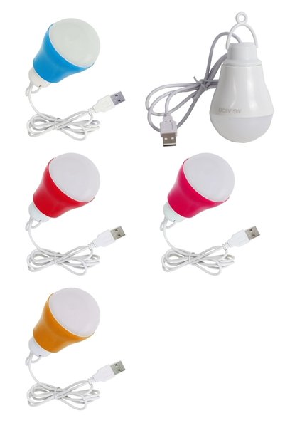gaman Power Master Usb Kablolu 5 Watt Beyaz Led Ampul %90 Enerji Tasarrufu Renkli