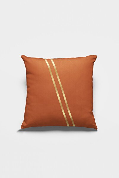 Viva Home Pernă cu două fețe din material premium portocaliu - Fermoar ascuns...