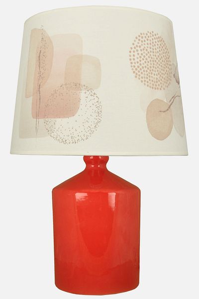 Qdec Ceramic Cube Vase Lampshade Red - Pastel